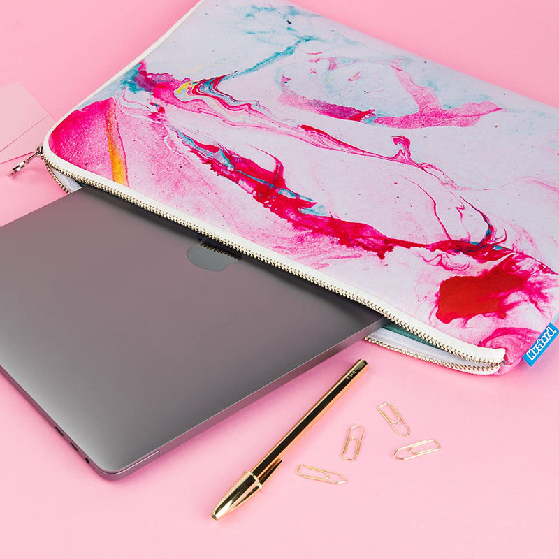 Marble Laptop Sleeve Case | Compatible With 13" and Some 14" Laptops by The Bullish Store