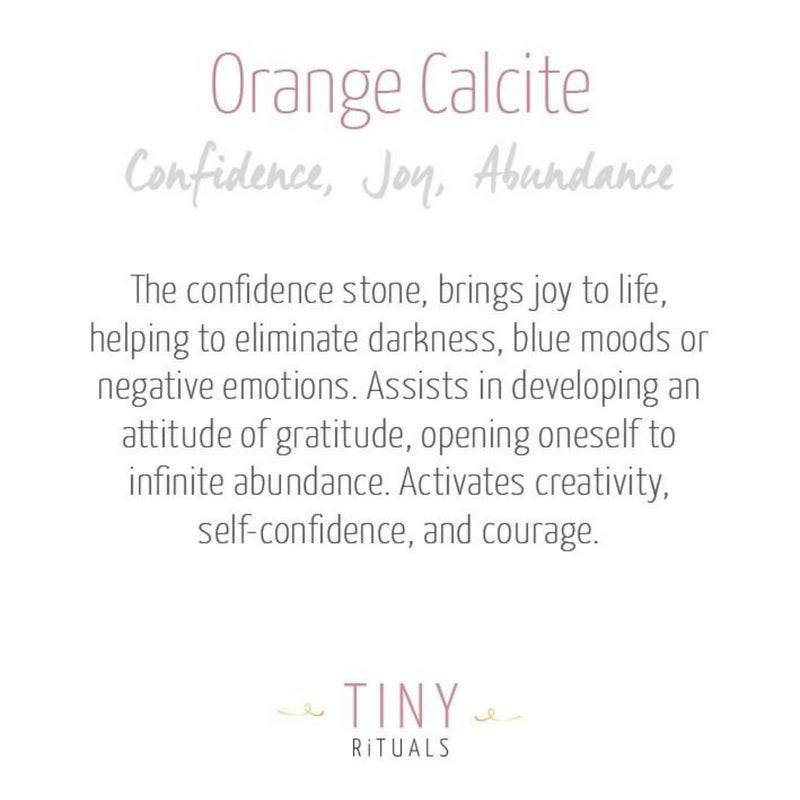 Orange Calcite Energy Bracelet by Tiny Rituals