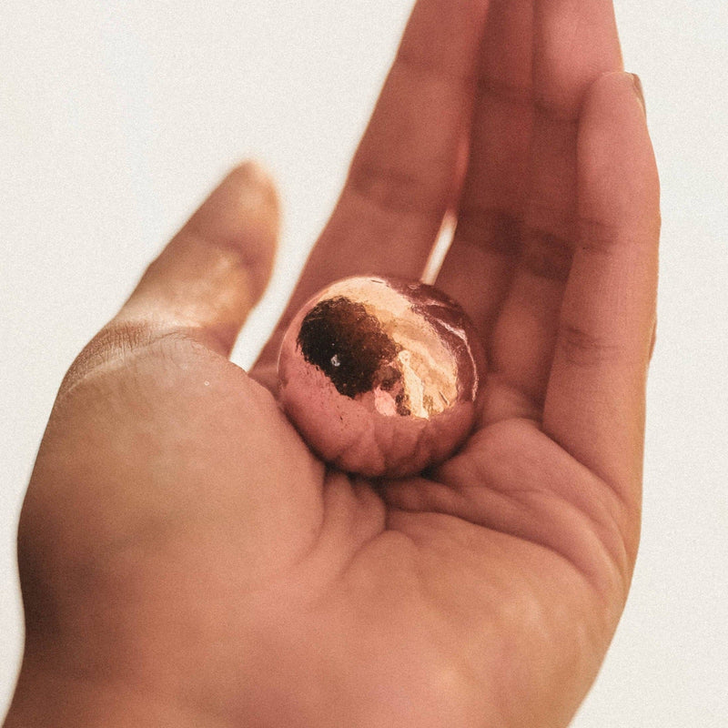 Copper Healing Sphere with Tripod by Tiny Rituals