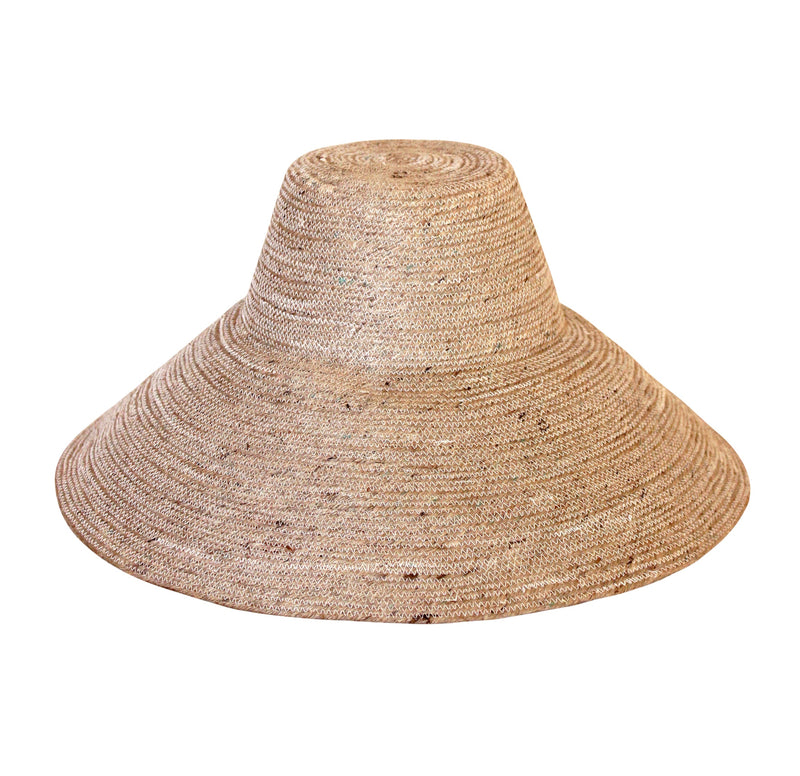 RIRI Jute Straw Hat in Nude Beige by BrunnaCo