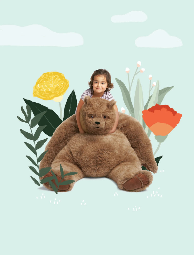 Kodiak Bear 40" Brown Stuffed Animal by Manhattan Toy