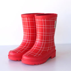 Factory Seconds - King's Cross Red Rain Boot by London Littles