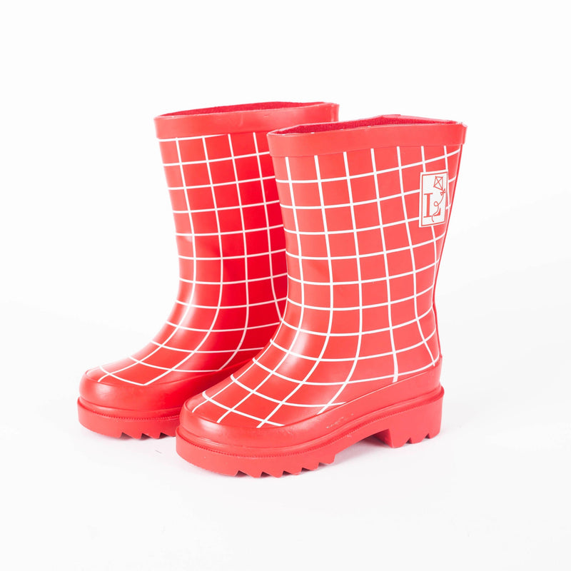 Trafalgar Red Rain Boot by London Littles