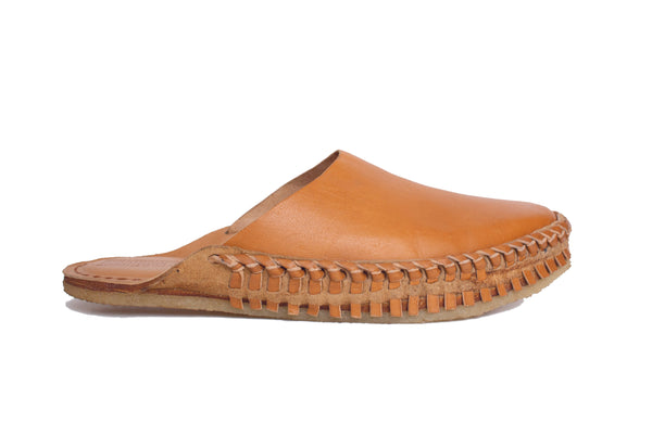 Men's Soft Solid City Slipper in Amber by Mohinders