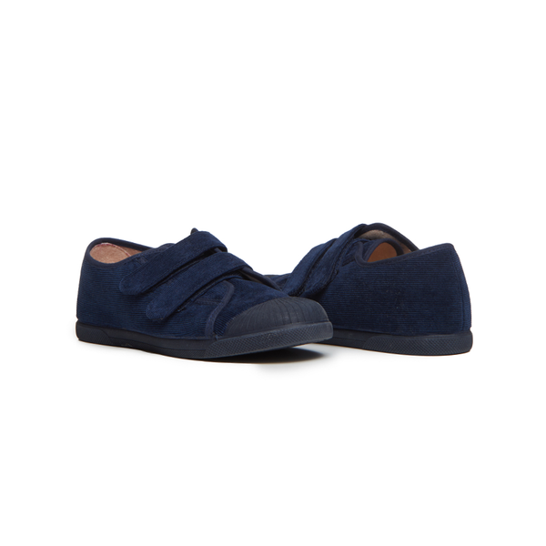Fall Corduroy Sneakers in Navy by childrenchic