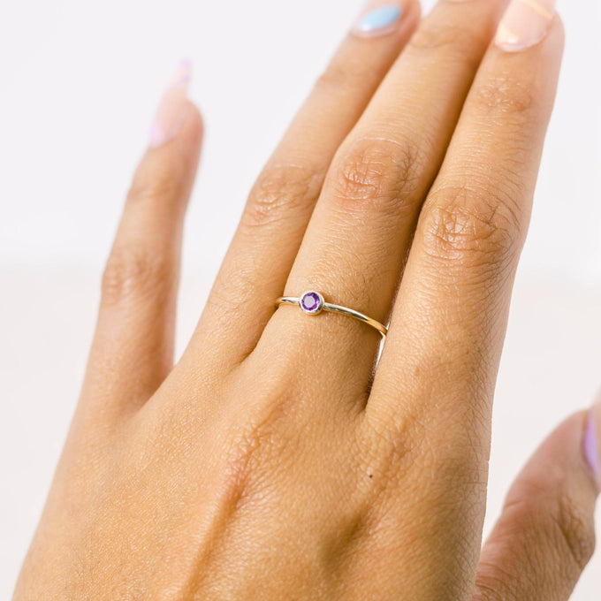Amethyst Gold Ring by Tiny Rituals