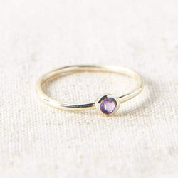 Amethyst Gold Ring by Tiny Rituals