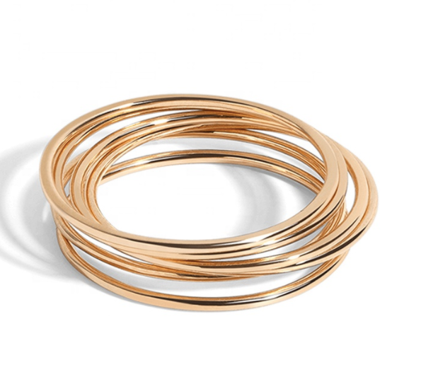 14k stacking ring set by Eight Five One Jewelry