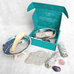 Smudge Starter Kit with Abalone Shell by Tiny Rituals