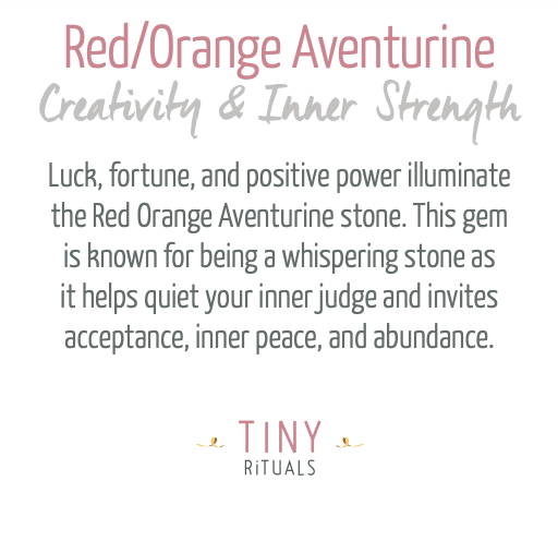 Red Orange Aventurine Energy Bracelet by Tiny Rituals