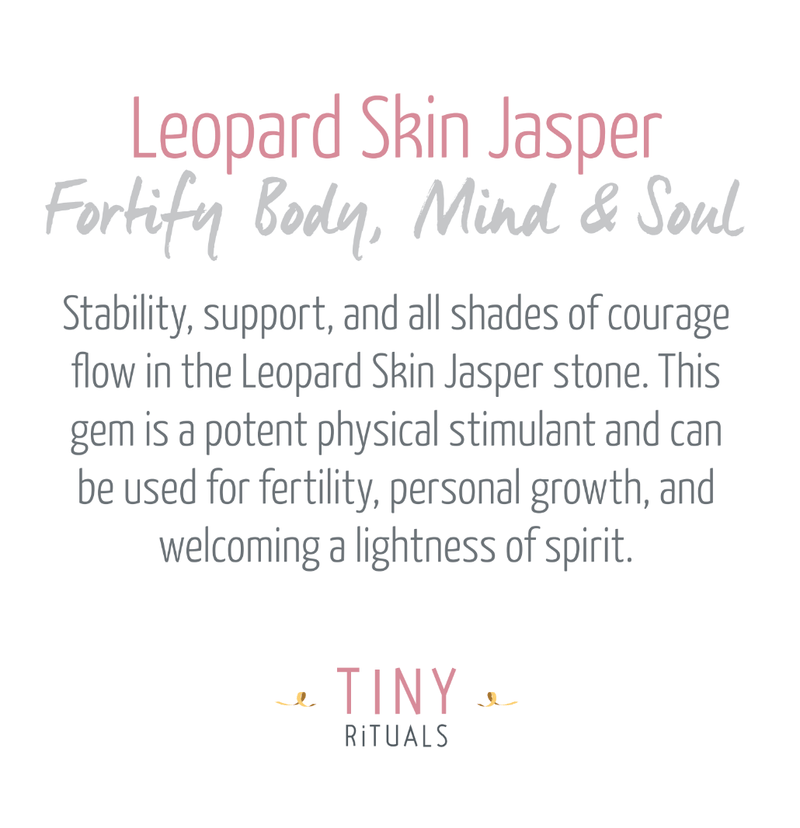 Leopard Skin Jasper Energy Bracelet by Tiny Rituals