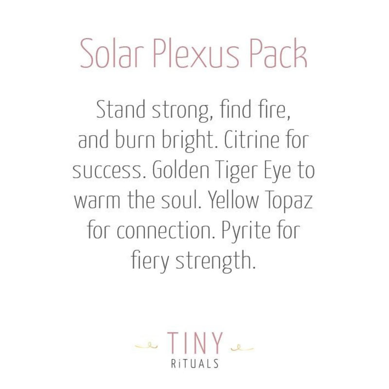 Solar Plexus Chakra Pack by Tiny Rituals