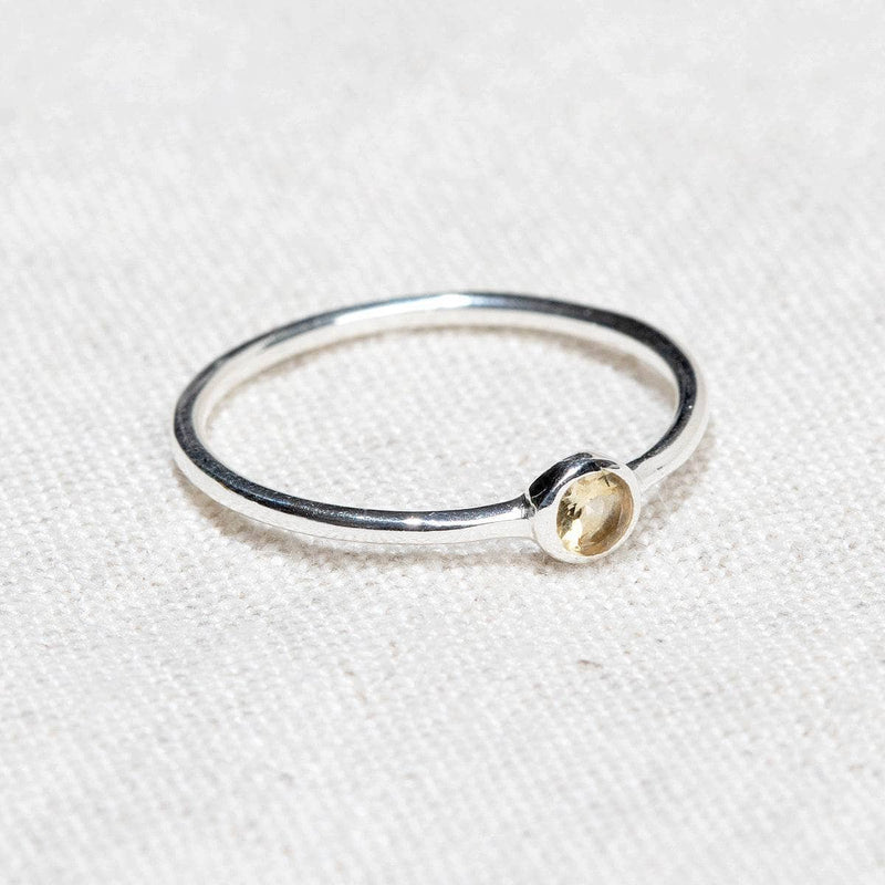 Citrine Silver or Gold Ring by Tiny Rituals