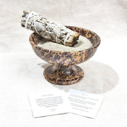 Large Soapstone Smudge Bowl Kit by Tiny Rituals