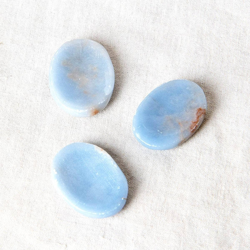 Angelite Worry Stone by Tiny Rituals
