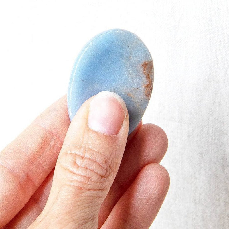 Angelite Worry Stone by Tiny Rituals