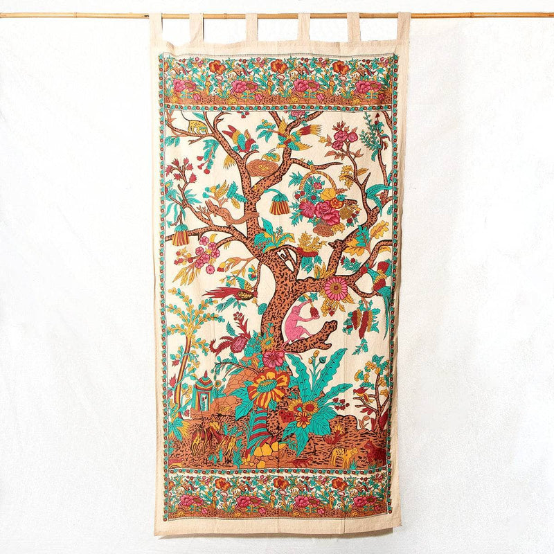 Tree of Life Curtain - Natural by Tiny Rituals
