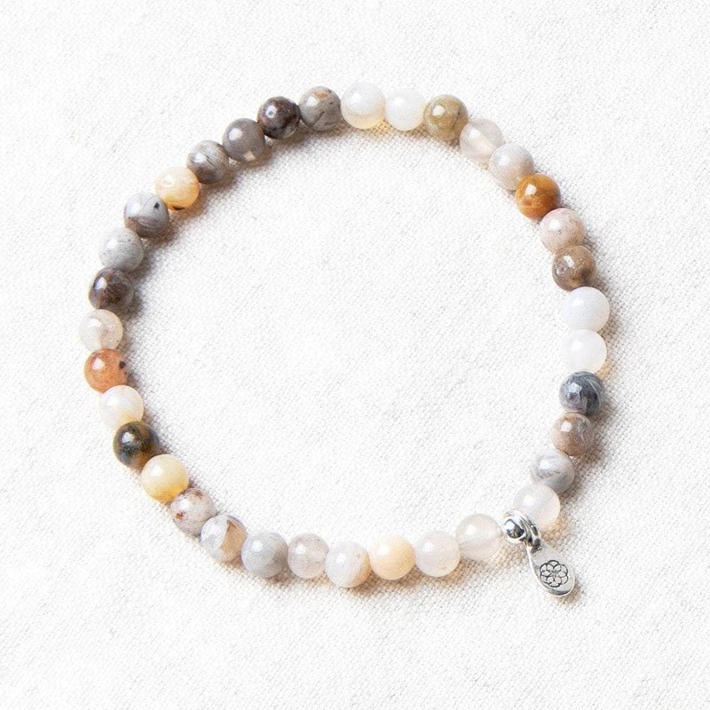Bamboo Leaf Agate Energy Bracelet by Tiny Rituals