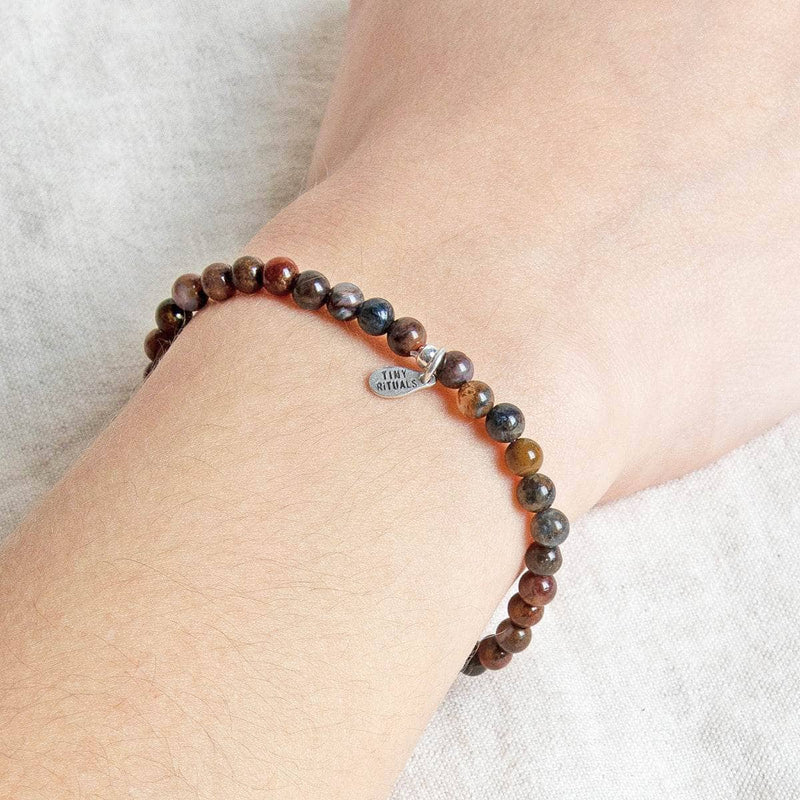Natural African Pietersite Energy Bracelet by Tiny Rituals