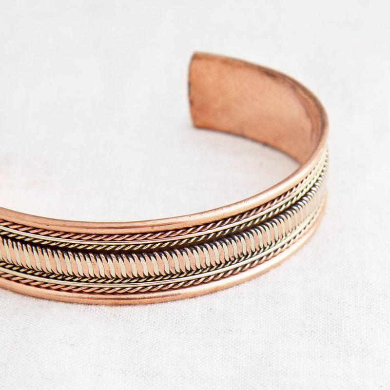 Tibetan Handcrafted Copper Infinity Bracelet by Tiny Rituals