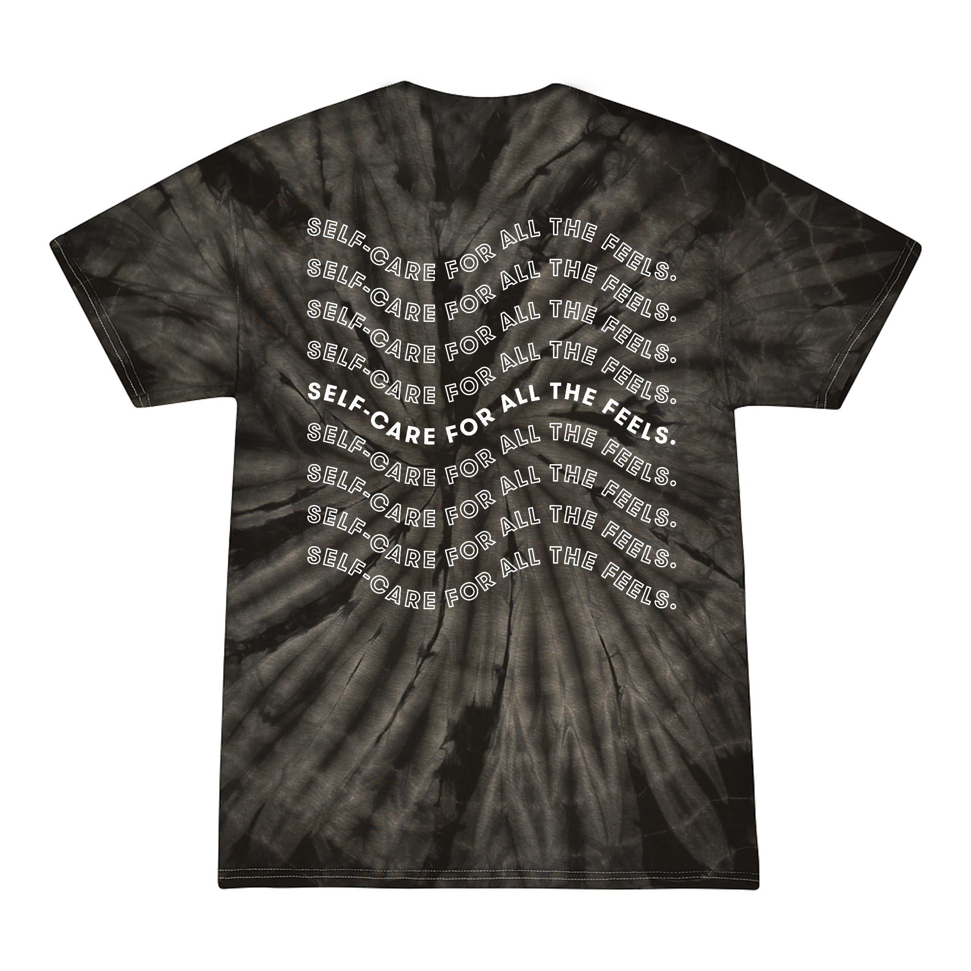 The Cureist Black Tie Dye Tee - Self care for all the feels