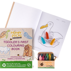 The Creative Kid Coloring Set - Endangered Animals Adventure by Honeysticks USA