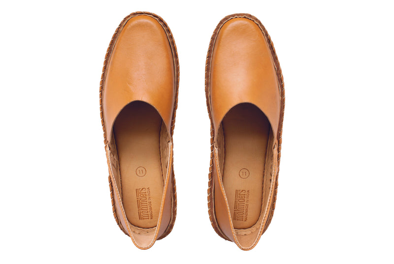 Men's Soft Solid Shoe in Amber by Mohinders