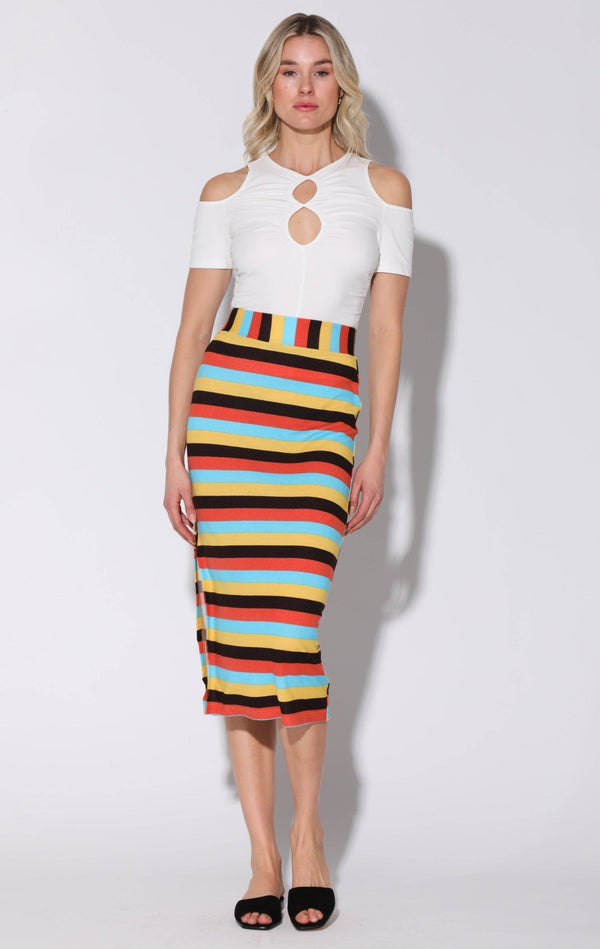 Annika Skirt, Mod Stripe Knit by Walter Baker