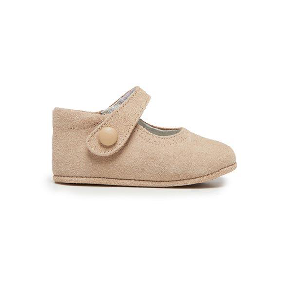 My-First Camel Suede Mary Janes by childrenchic