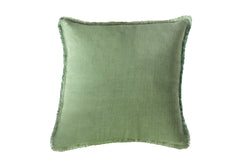 Green Cross-dye So Soft Linen Pillows