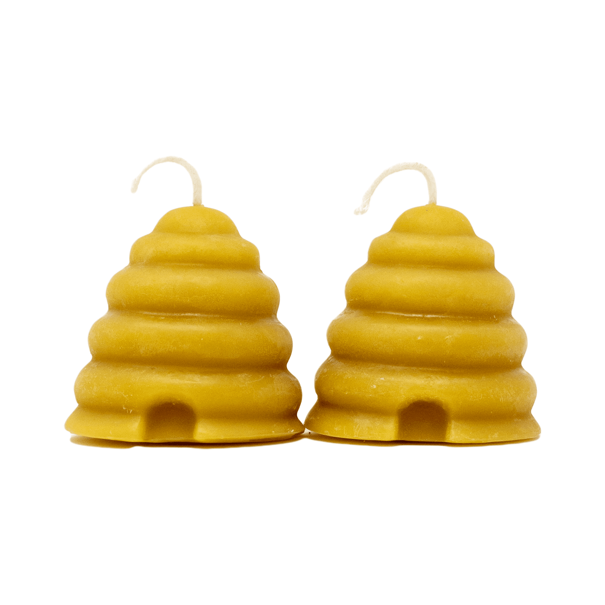 100% Pure Beeswax Mini Skep Votive Candles Set of 2 by Sister Bees