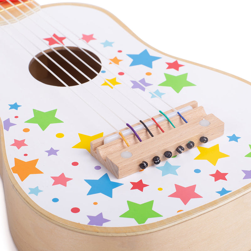 Kids Acoustic Toy Guitar by Bigjigs Toys US