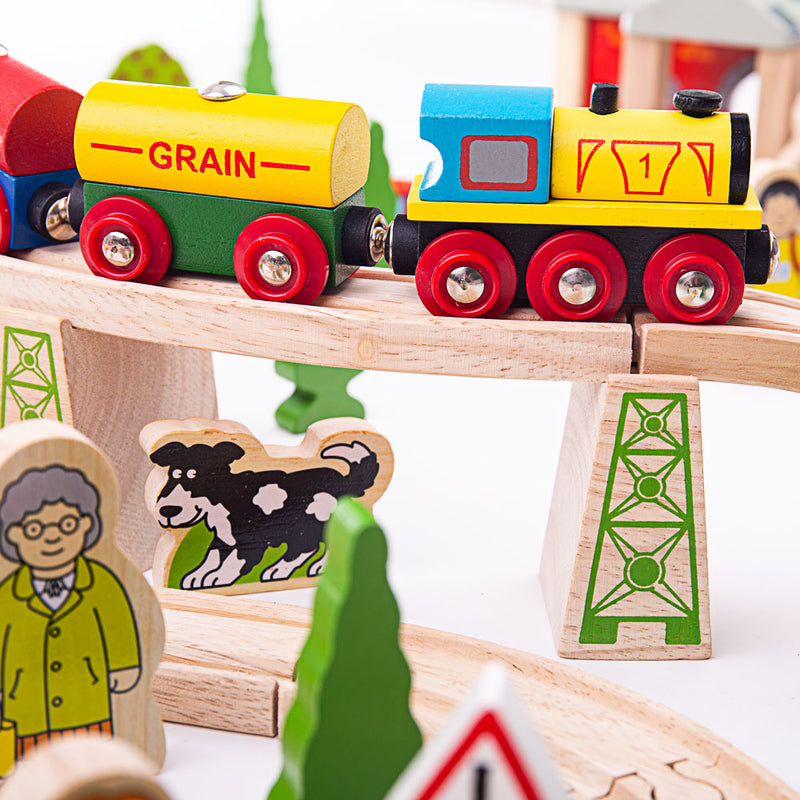 Mountain Railway Set by Bigjigs Toys