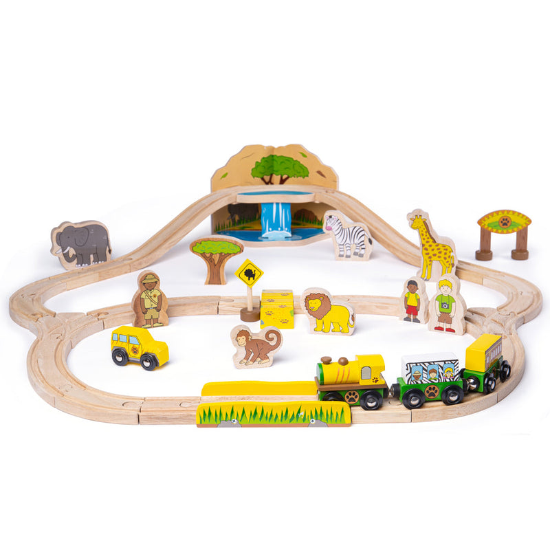Safari Train Set by Bigjigs Toys