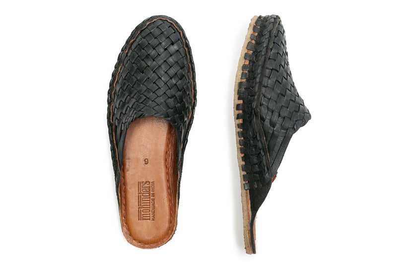 Women's Woven Slide in Charcoal by Mohinders