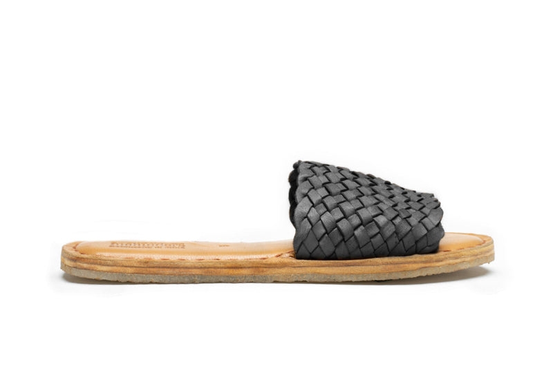 Women's Woven Sandal in Charcoal by Mohinders