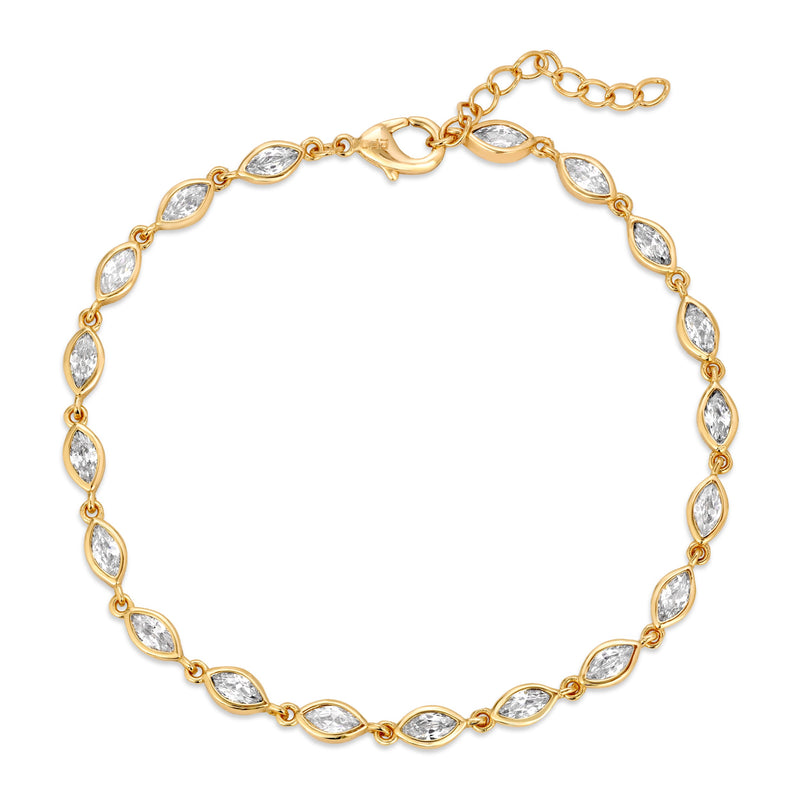 Charlie Tennis Bracelet Clear by Eight Five One Jewelry
