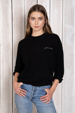 ParrishLA x SAINT: Chase - Black Cashmere Sweater by ParrishLA