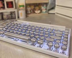 Classic Typewriter Bluetooth Keyboard with Stand by The PNK Stuff