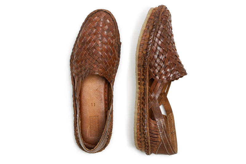 Men's Woven Shoe in Walnut by Mohinders