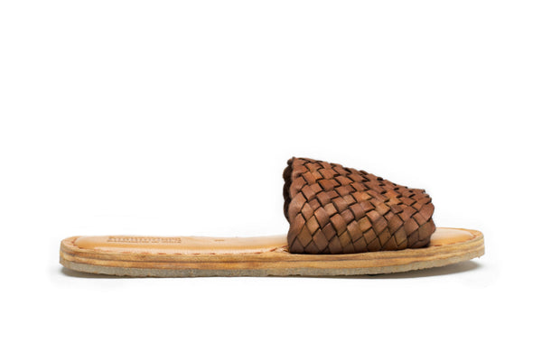 Women's Woven Sandal in Walnut by Mohinders