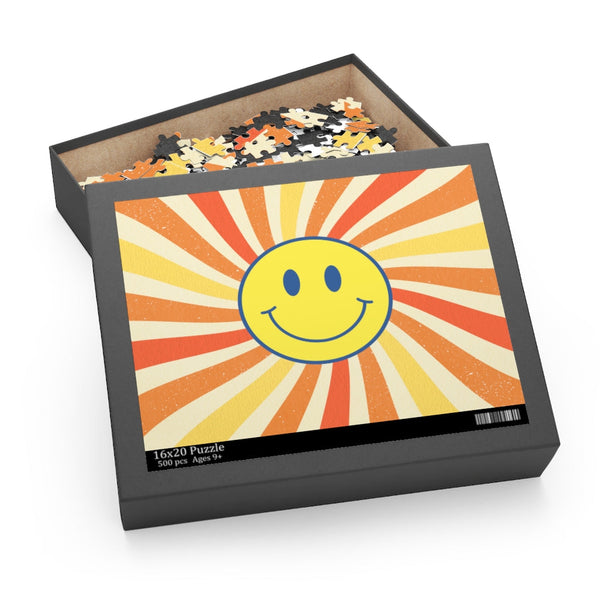 Retro Smiley Face Jigsaw Puzzle 500-Piece