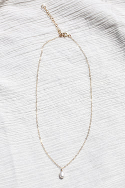 Dainty Pearl Necklace by Urth and Sea