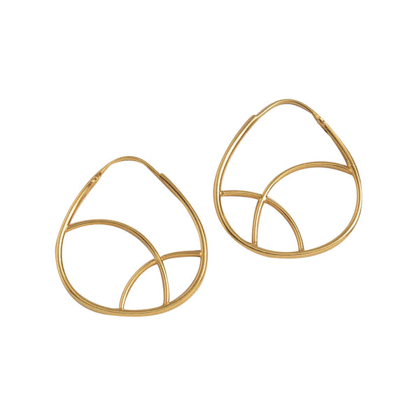 Geometric Gold Hoop Earrings by SLATE + SALT