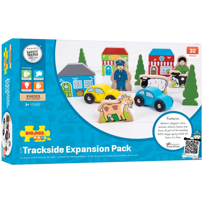 Trackside Accessory Set by Bigjigs Toys