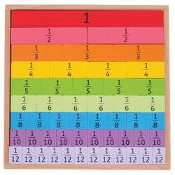 Fractions Tray by Bigjigs Toys