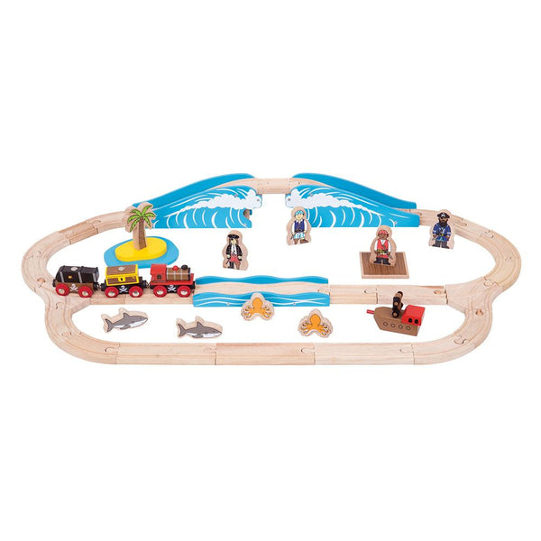 Pirate Train Set by Bigjigs Toys