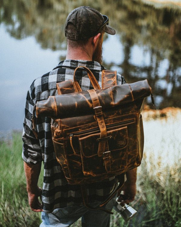 The Roosevelt Buffalo Leather Backpack