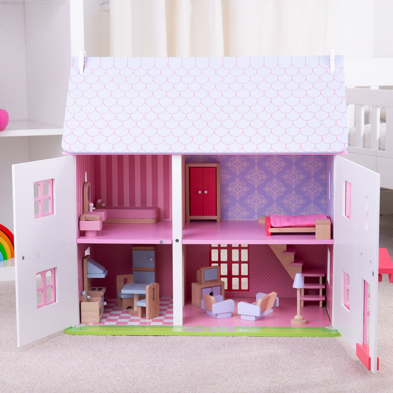 Heritage Playset Rose Cottage by Bigjigs Toys