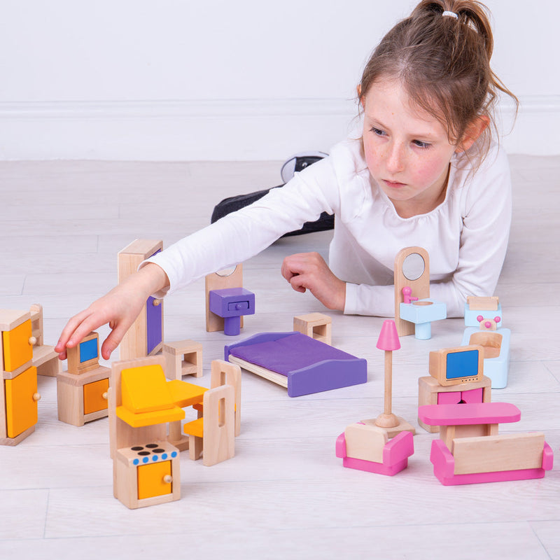 Heritage Playset Doll Furniture Set by Bigjigs Toys